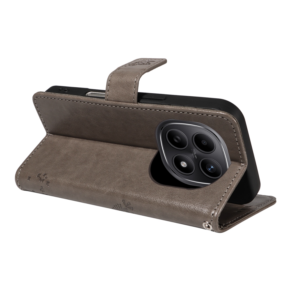 Trees knížkové pouzdro na Xiaomi Poco M8 5G/Redmi Note 15 5G/Note 15 4G - šedé