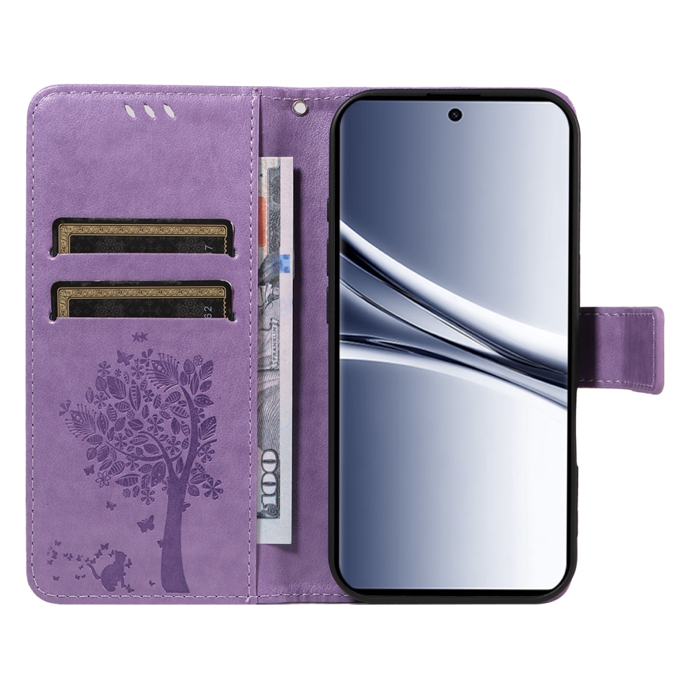 Trees knížkové pouzdro na Xiaomi Poco M8 5G/Redmi Note 15 5G/Note 15 4G - světlefialové