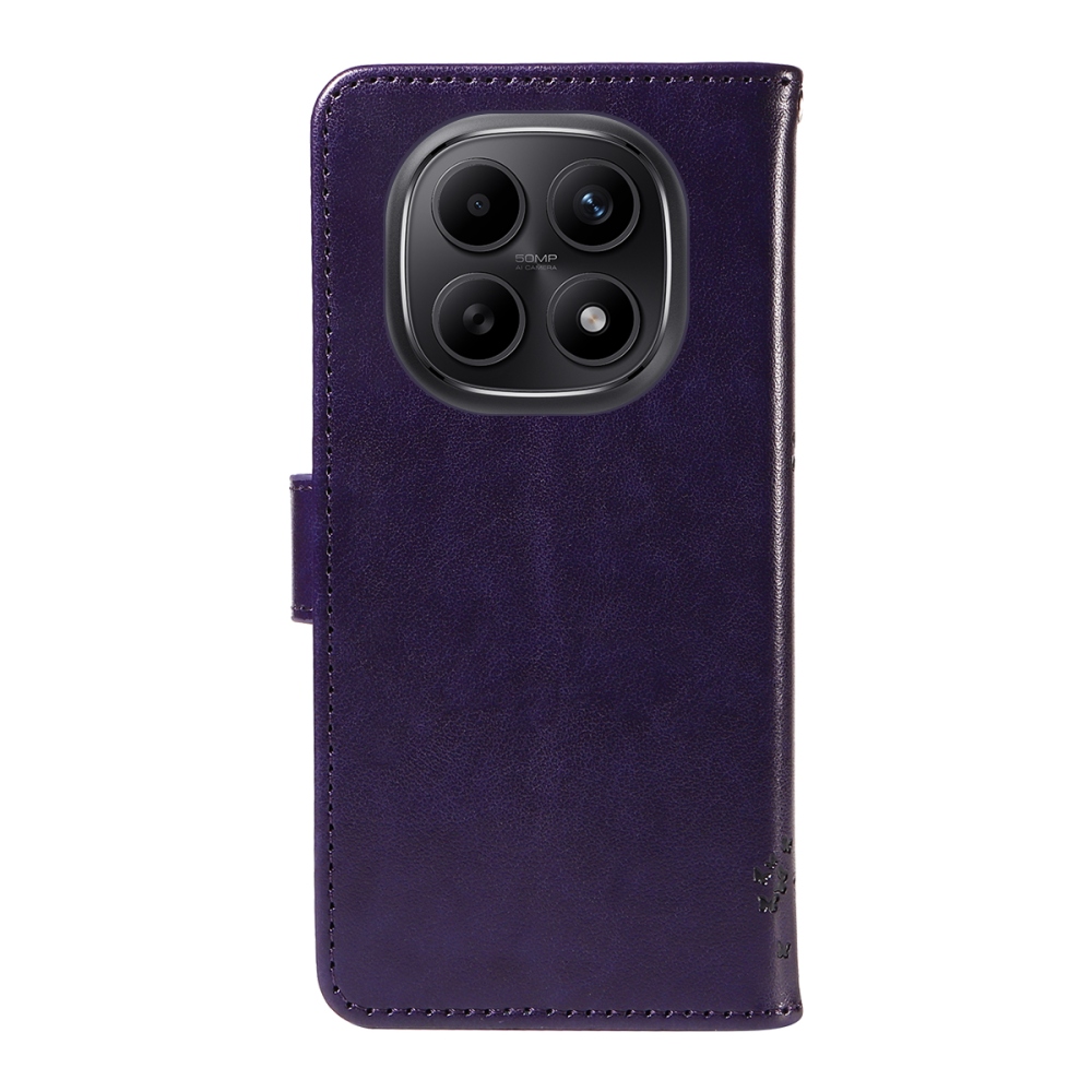 Trees knížkové pouzdro na Xiaomi Poco M8 5G/Redmi Note 15 5G/Note 15 4G - tmavěfialové