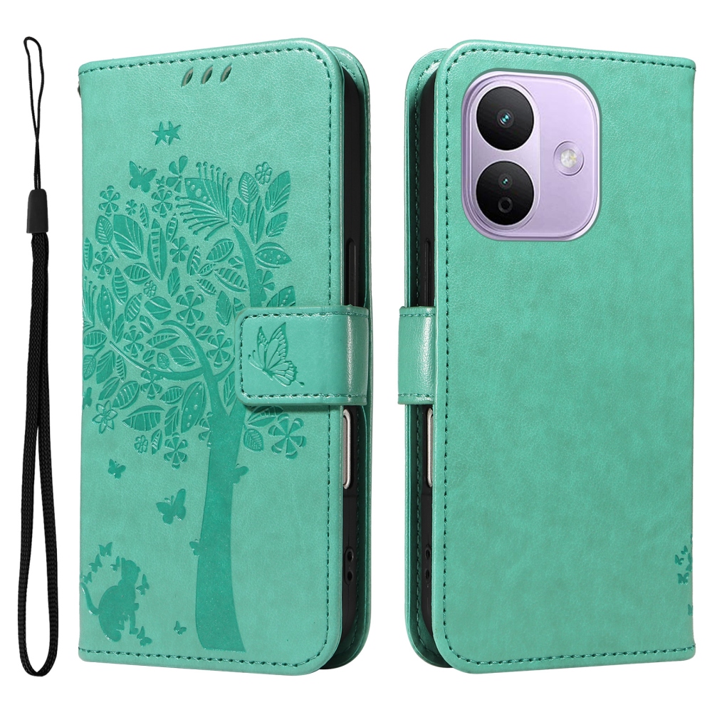 Trees knížkové pouzdro na Xiaomi Redmi Note 17 Pro 5G - modrozelené