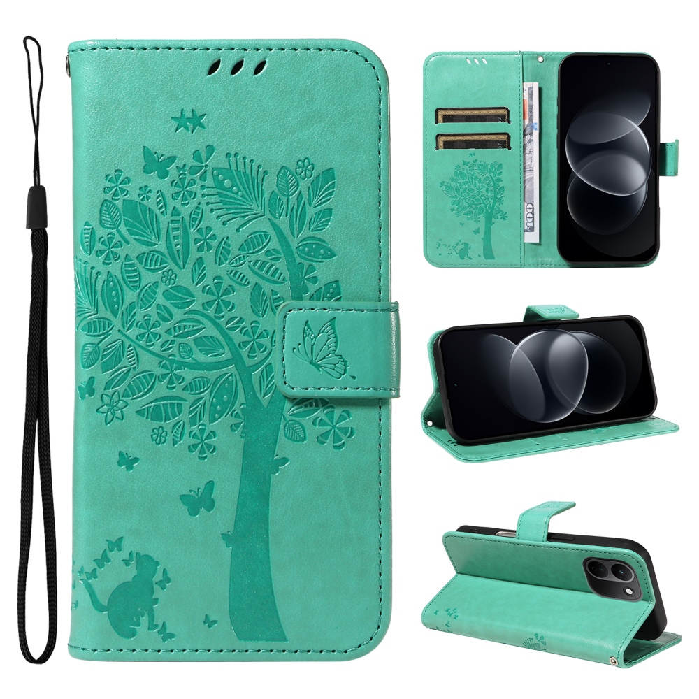 Trees knížkové pouzdro na Xiaomi Redmi Note 17 Pro Max 5G - modrozelené