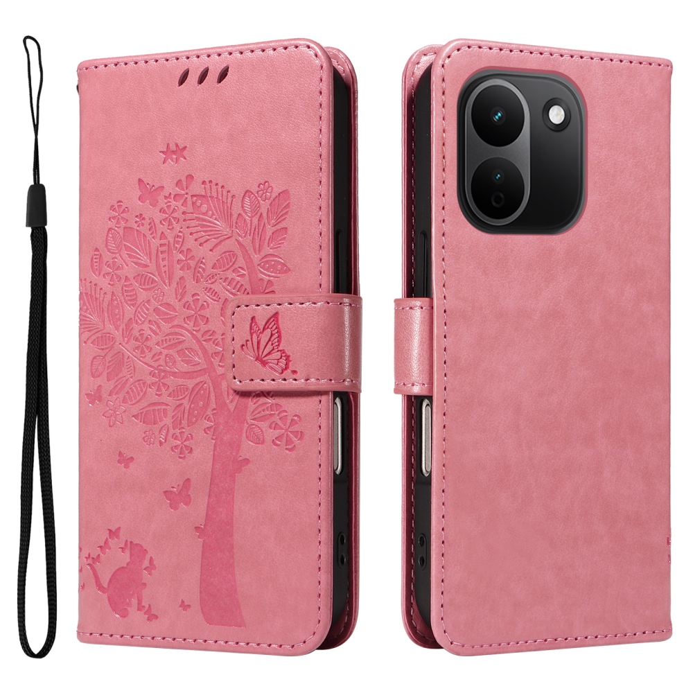 Trees knížkové pouzdro na Xiaomi Redmi Note 17 Pro Max 5G - růžové