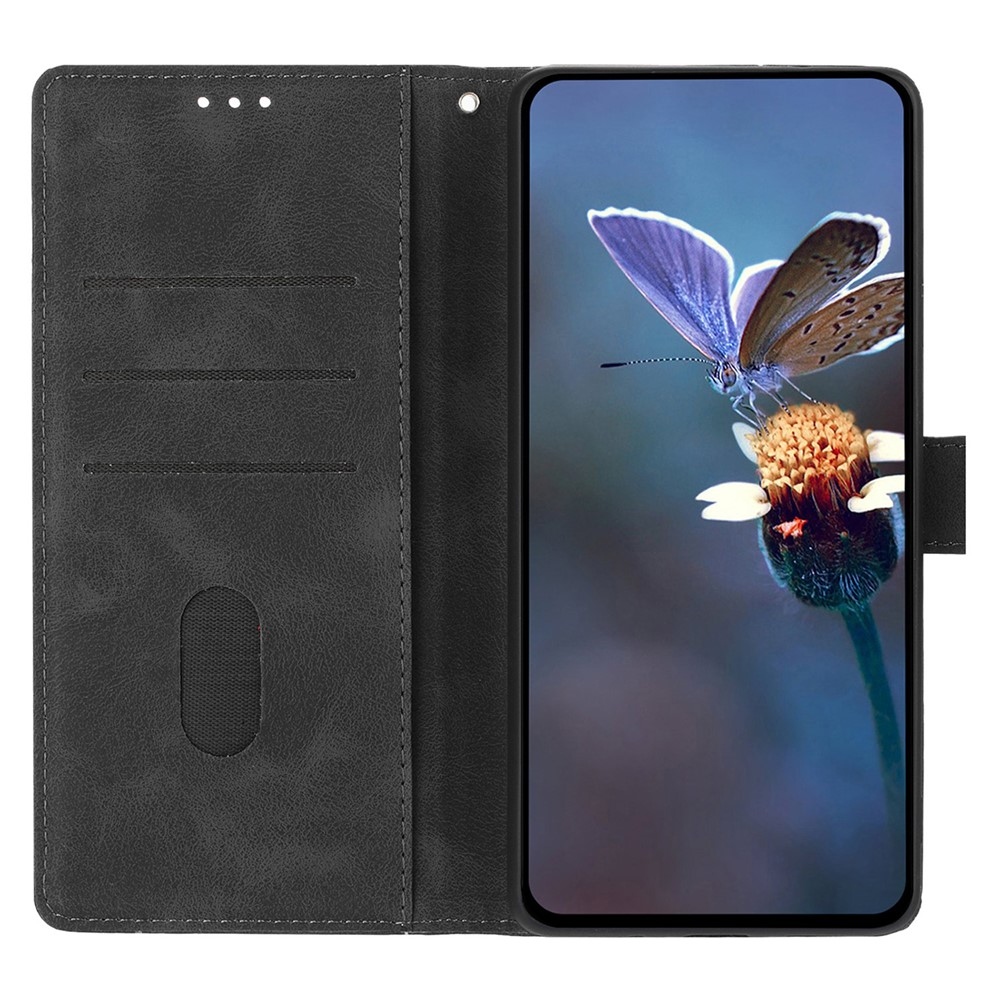 Triangly knížkové pouzdro na Samsung Galaxy A37 5G - černé