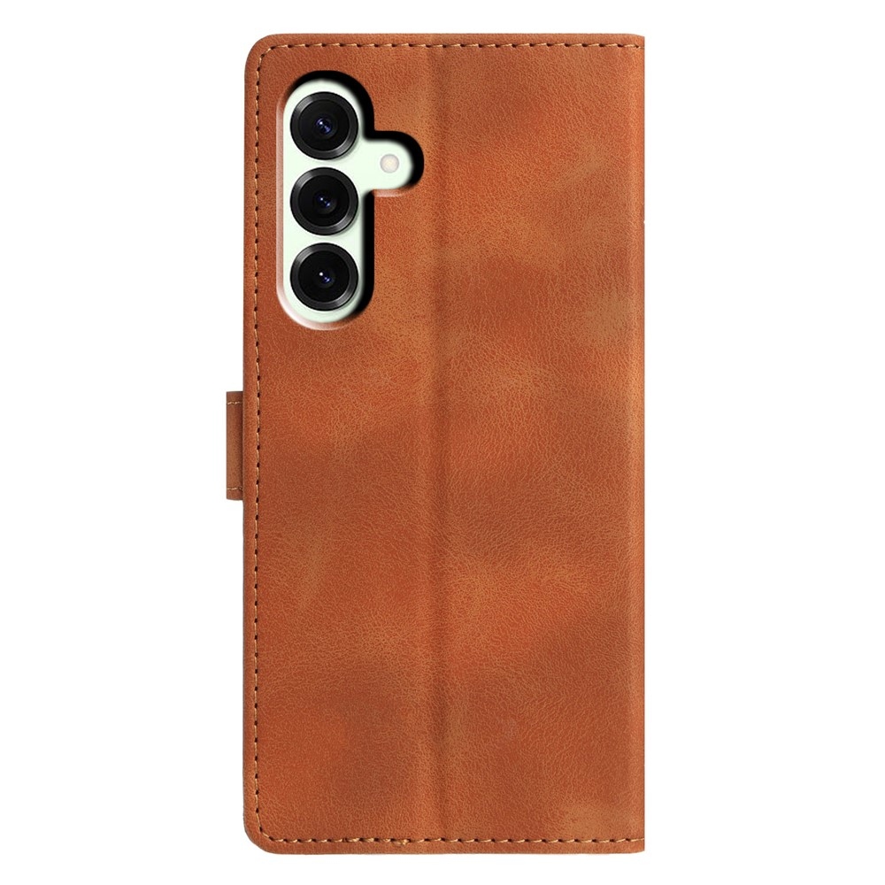 Triangly knížkové pouzdro na Samsung Galaxy A37 5G - hnědé