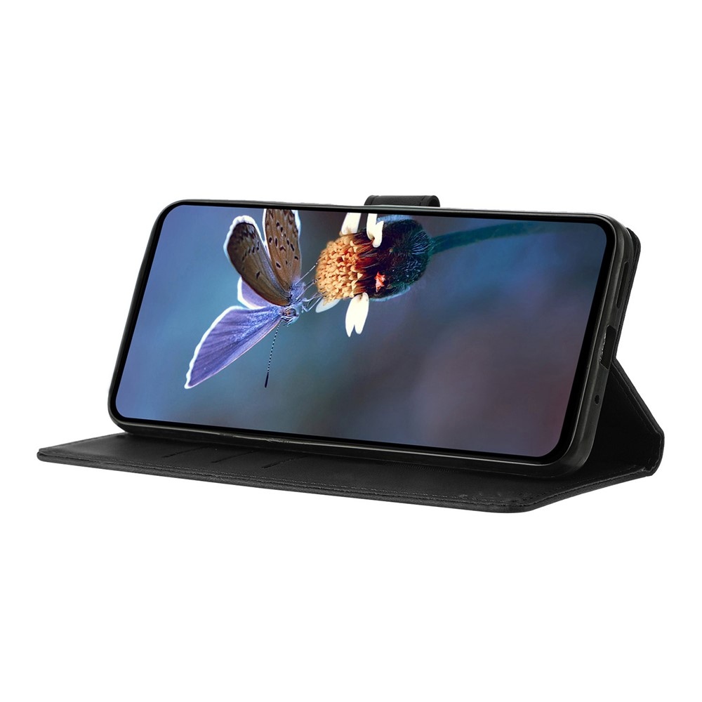 Triangly knížkové pouzdro na Samsung Galaxy A57 5G - černé