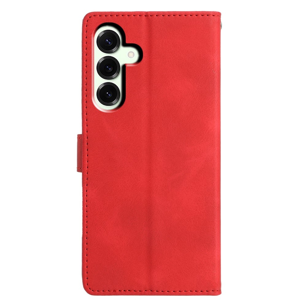 Triangly knížkové pouzdro na Samsung Galaxy A57 5G - červené