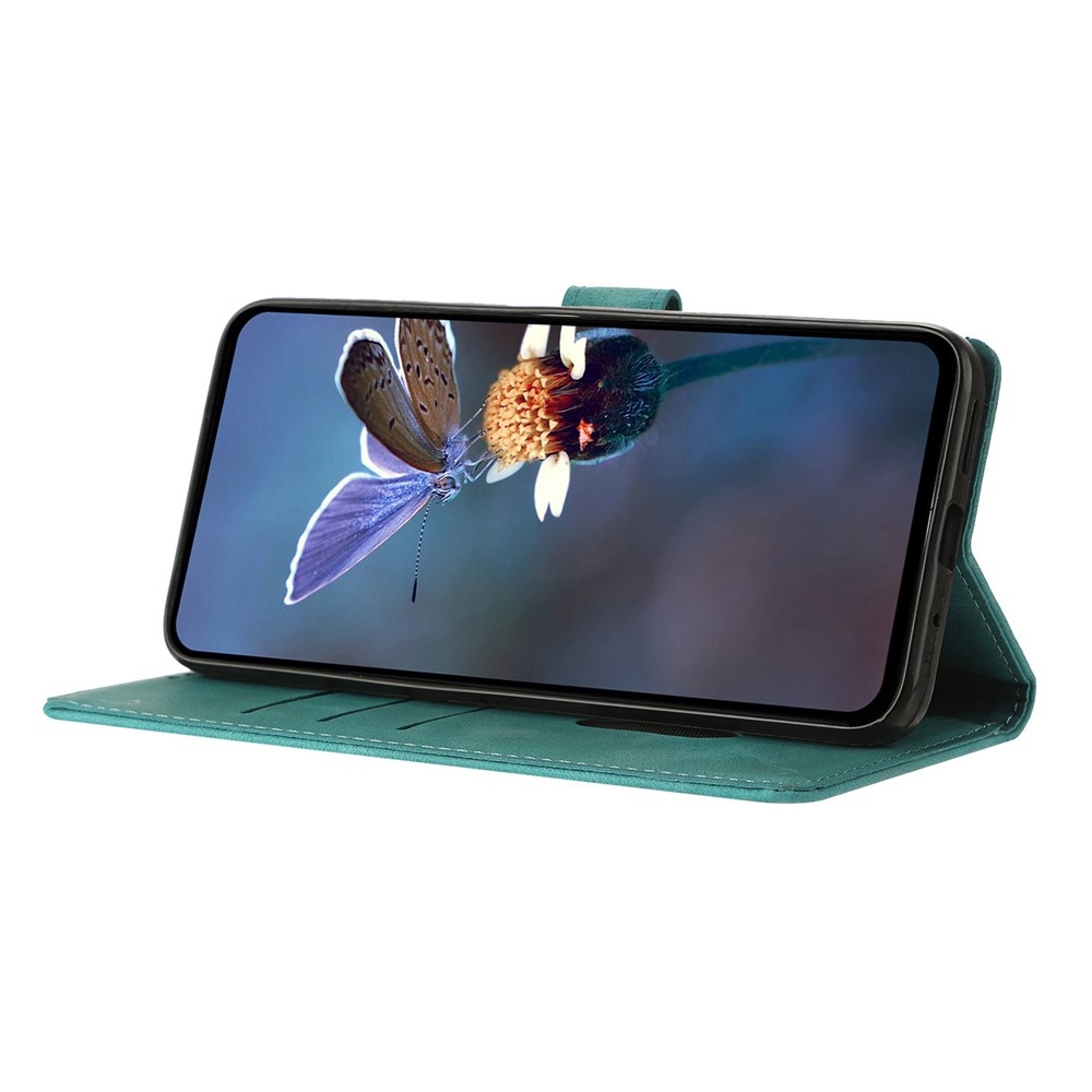 Triangly knížkové pouzdro na Samsung Galaxy A57 5G - zelené