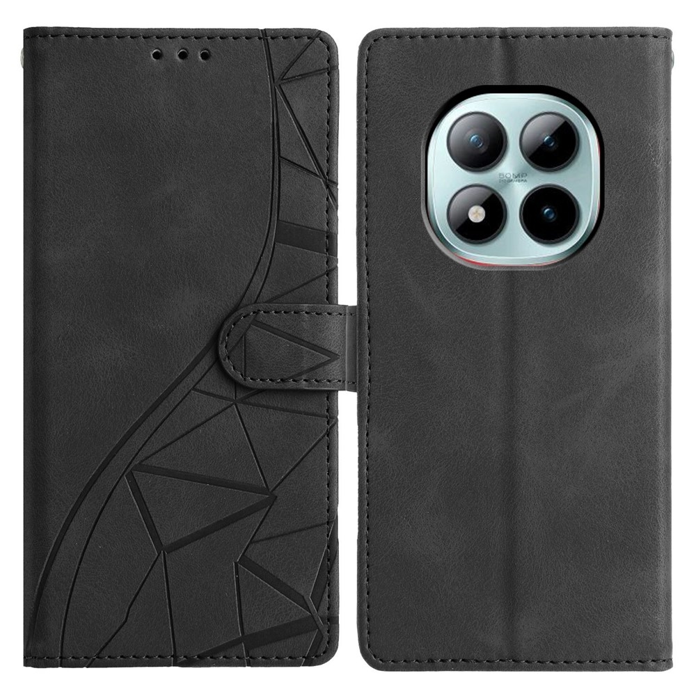 Triangly knížkové pouzdro na Xiaomi Redmi Note 15 Pro+ 5G - černé