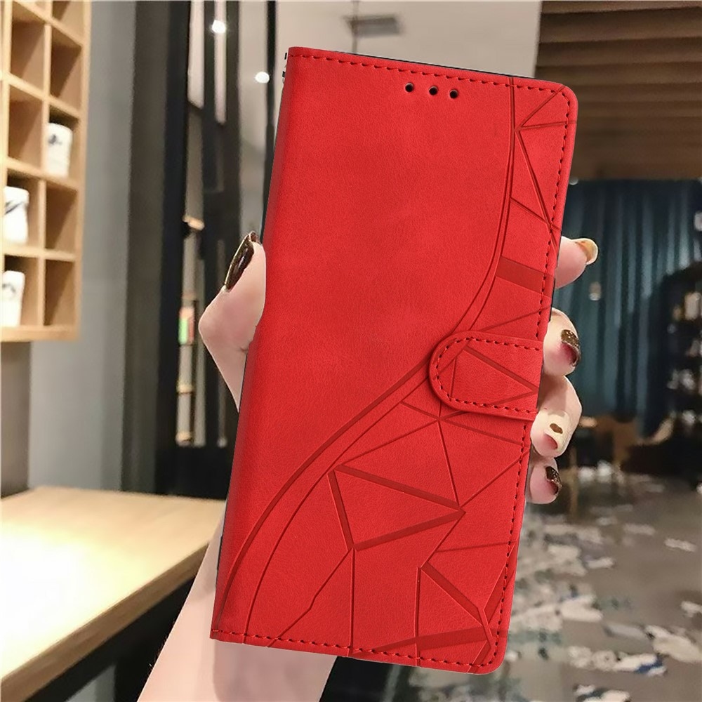 Triangly knížkové pouzdro na Xiaomi Redmi Note 15 Pro+ 5G/Xiaomi Poco M8 Pro 5G - červené