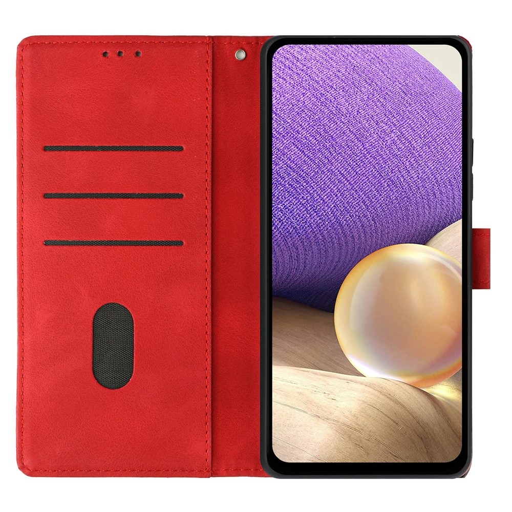 Triangly knížkové pouzdro na Xiaomi Redmi Note 15 Pro+ 5G/Xiaomi Poco M8 Pro 5G - červené