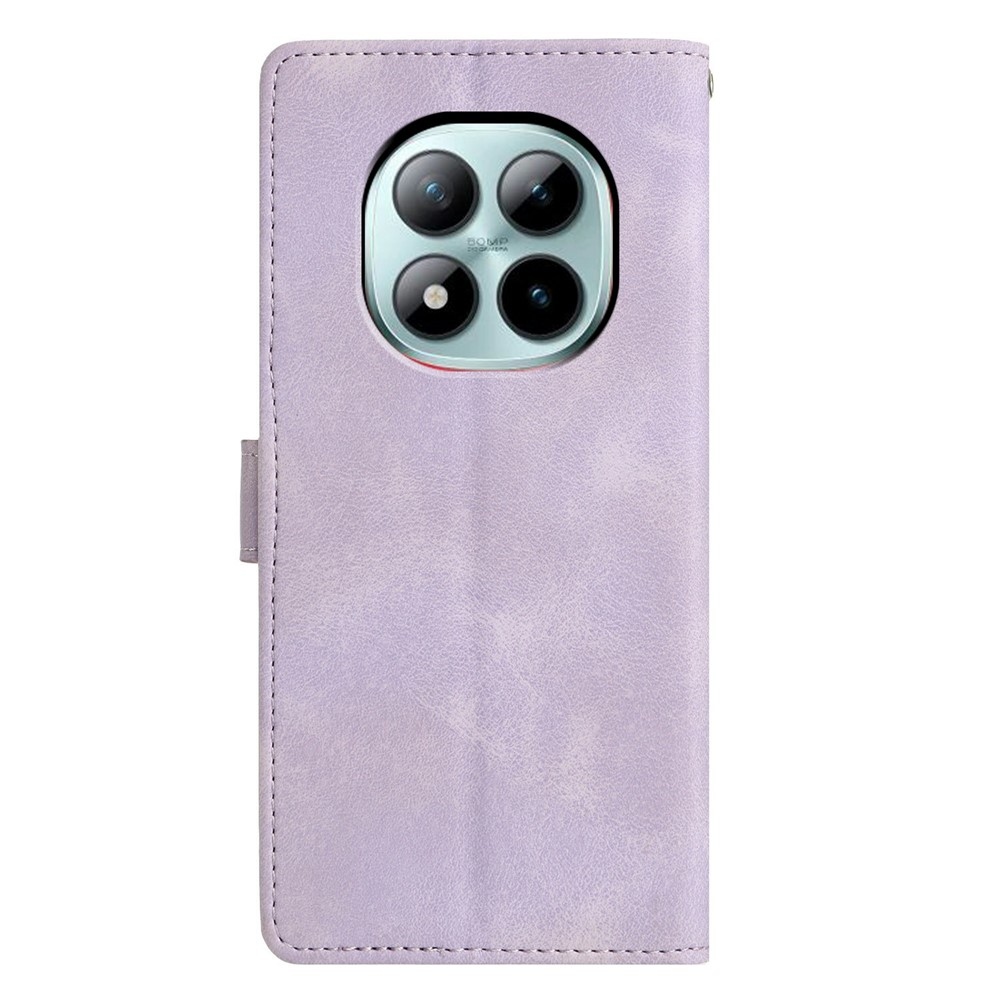 Triangly knížkové pouzdro na Xiaomi Redmi Note 15 Pro+ 5G - fialové