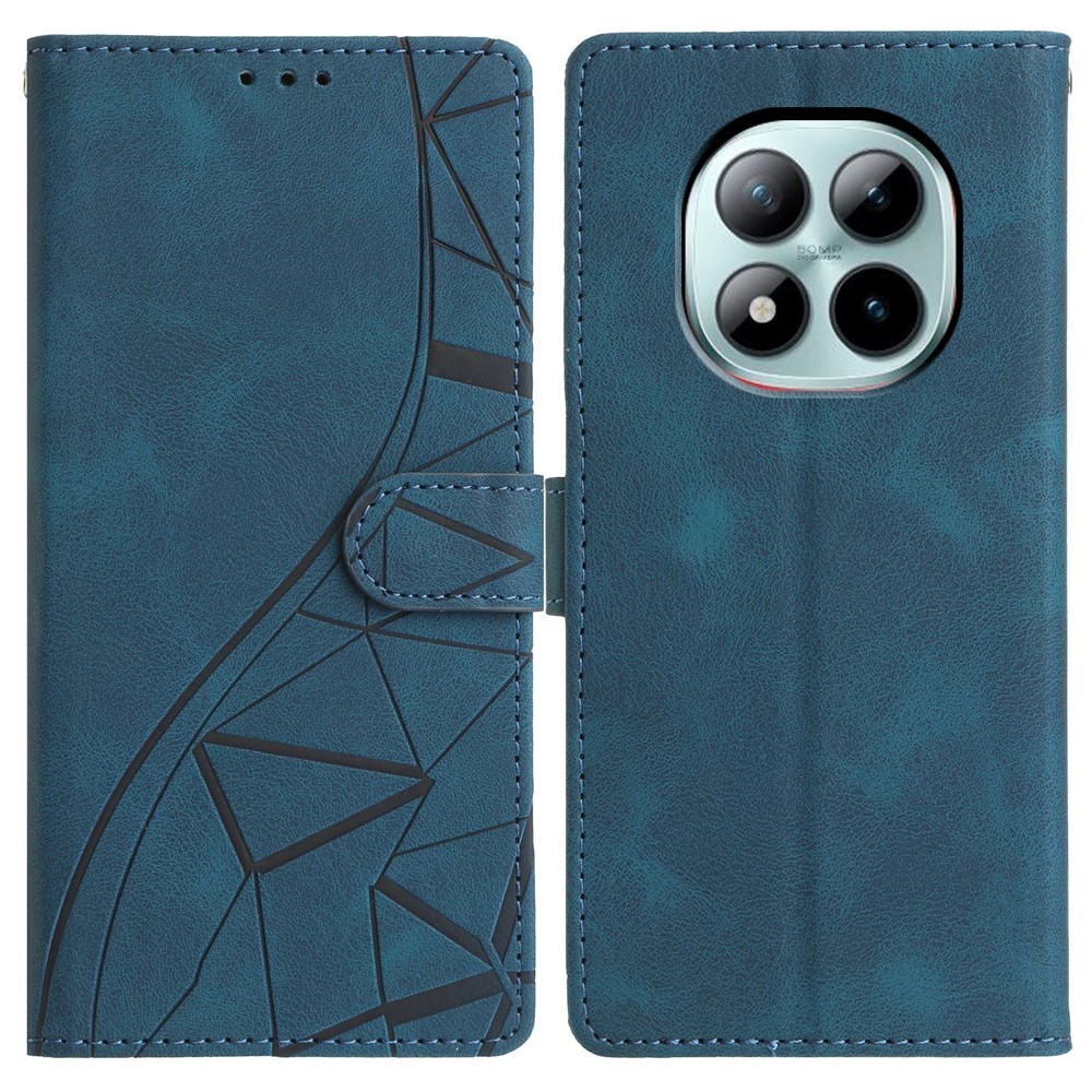 Triangly knížkové pouzdro na Xiaomi Redmi Note 15 Pro+ 5G - modré