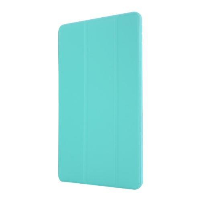 Trifold polohovací PU kožené pouzdro na iPad Pro 10.5 - azurové