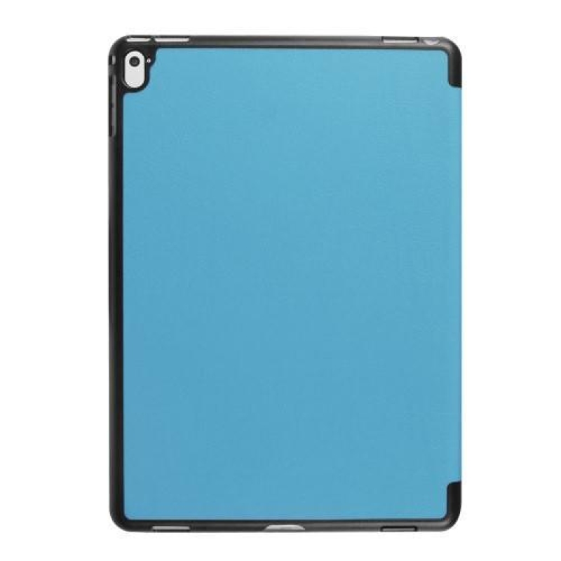 Trifold PU kožené polohovatelné pouzdro na iPad Pro 9.7 - světlemodré