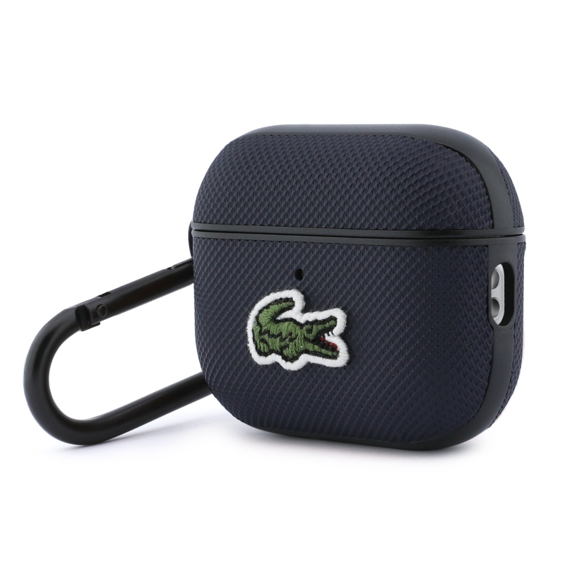 Lacoste Petit Pique Croc Logo Patch Pouzdro pro AirPods Pro 3 Blue