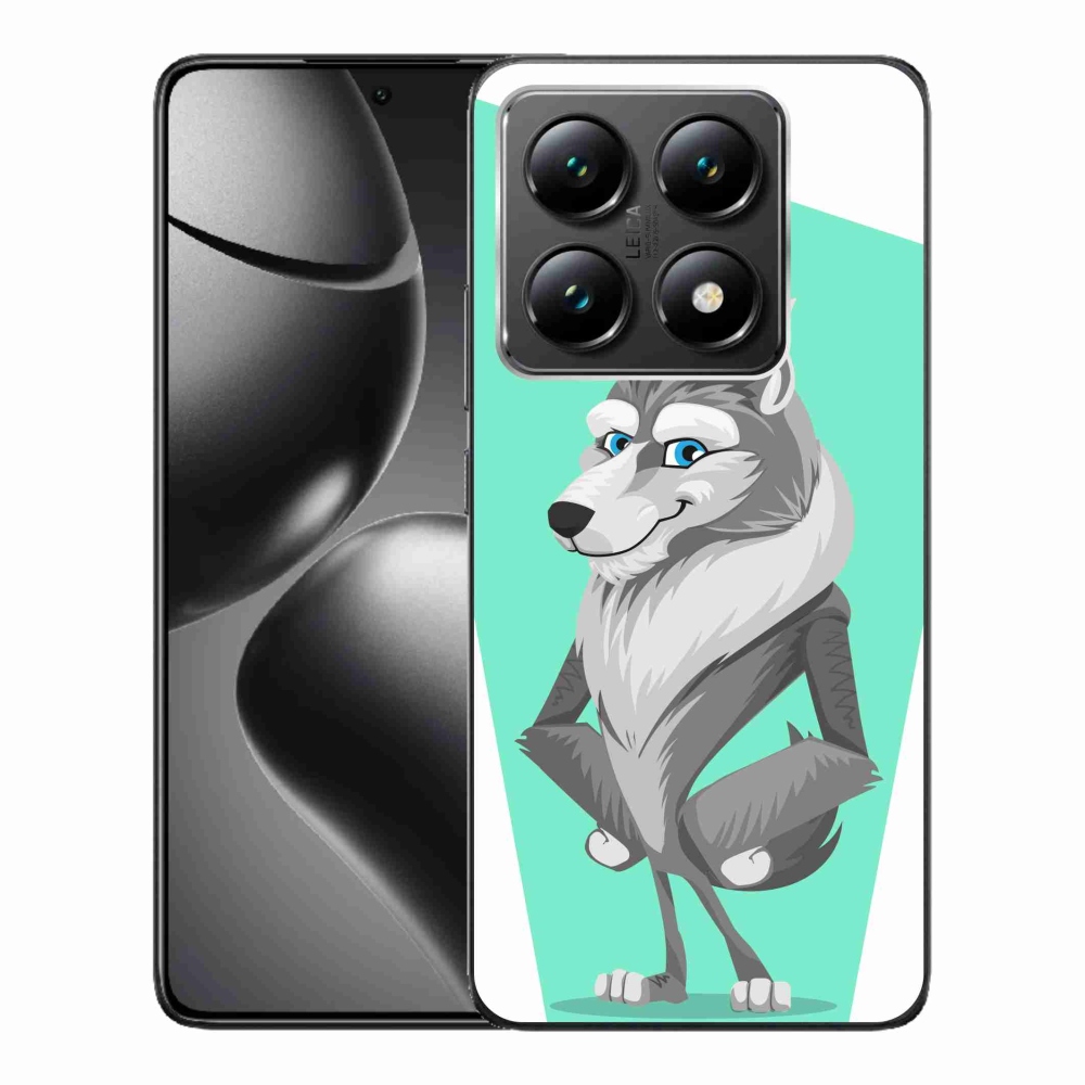 Gelový kryt mmCase na Xiaomi 14T - kreslený vlk