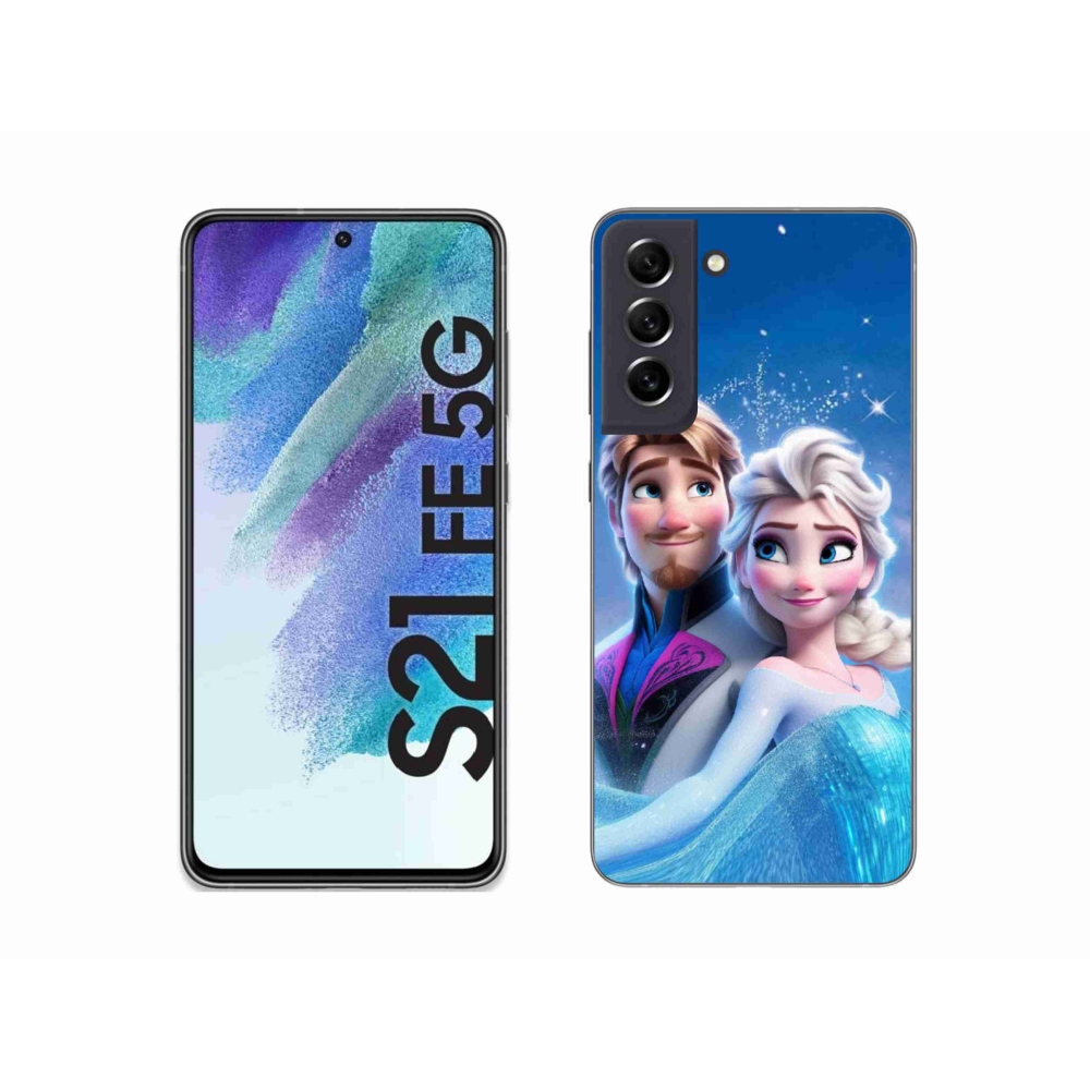 Gelový kryt mmCase na Samsung Galaxy S21 FE 5G - ledové království 1