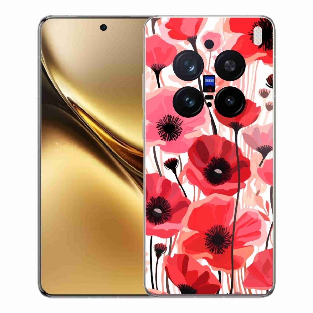 Gelový kryt mmCase na Vivo X200 Pro 5G - vlčí mák 1