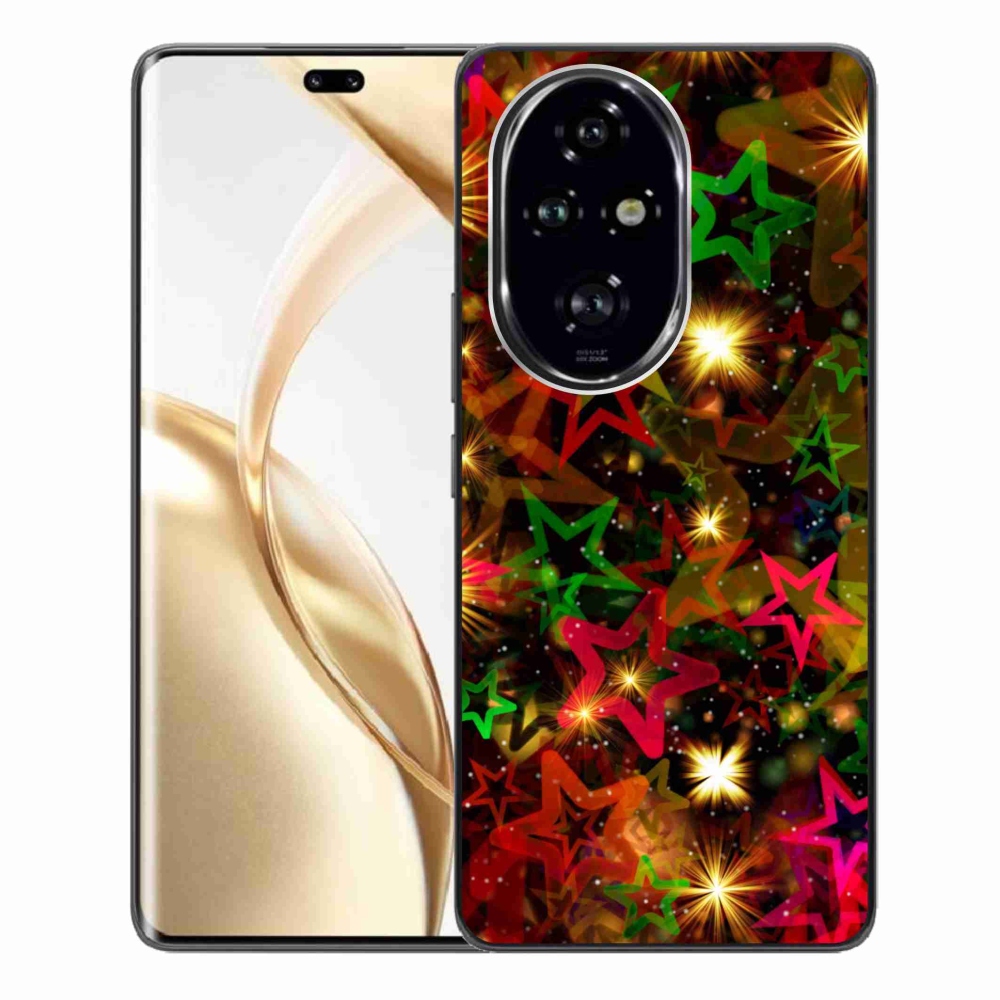 Gelový kryt mmCase na Honor 200 Pro 5G - barevné hvězdičky