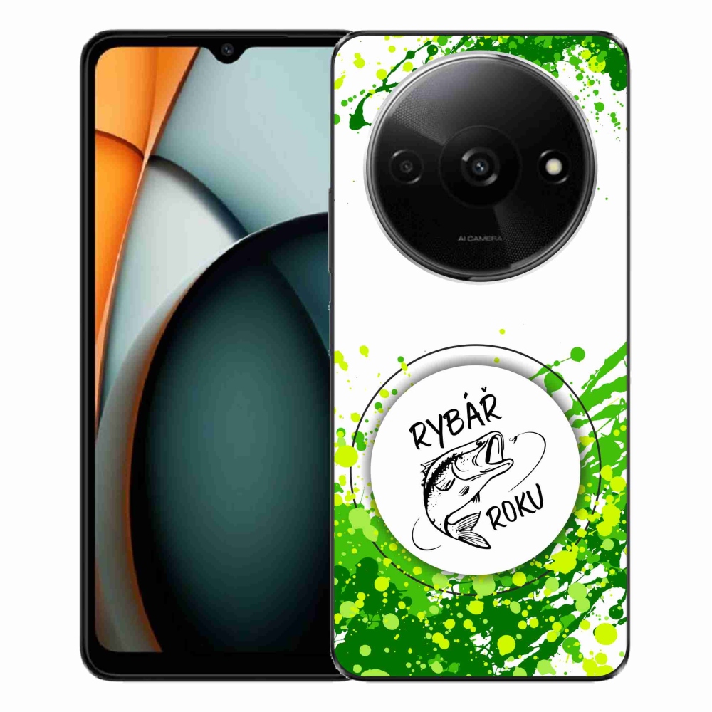 Gelový kryt mmCase na Xiaomi Redmi A3  - rybář roku bílé pozadí