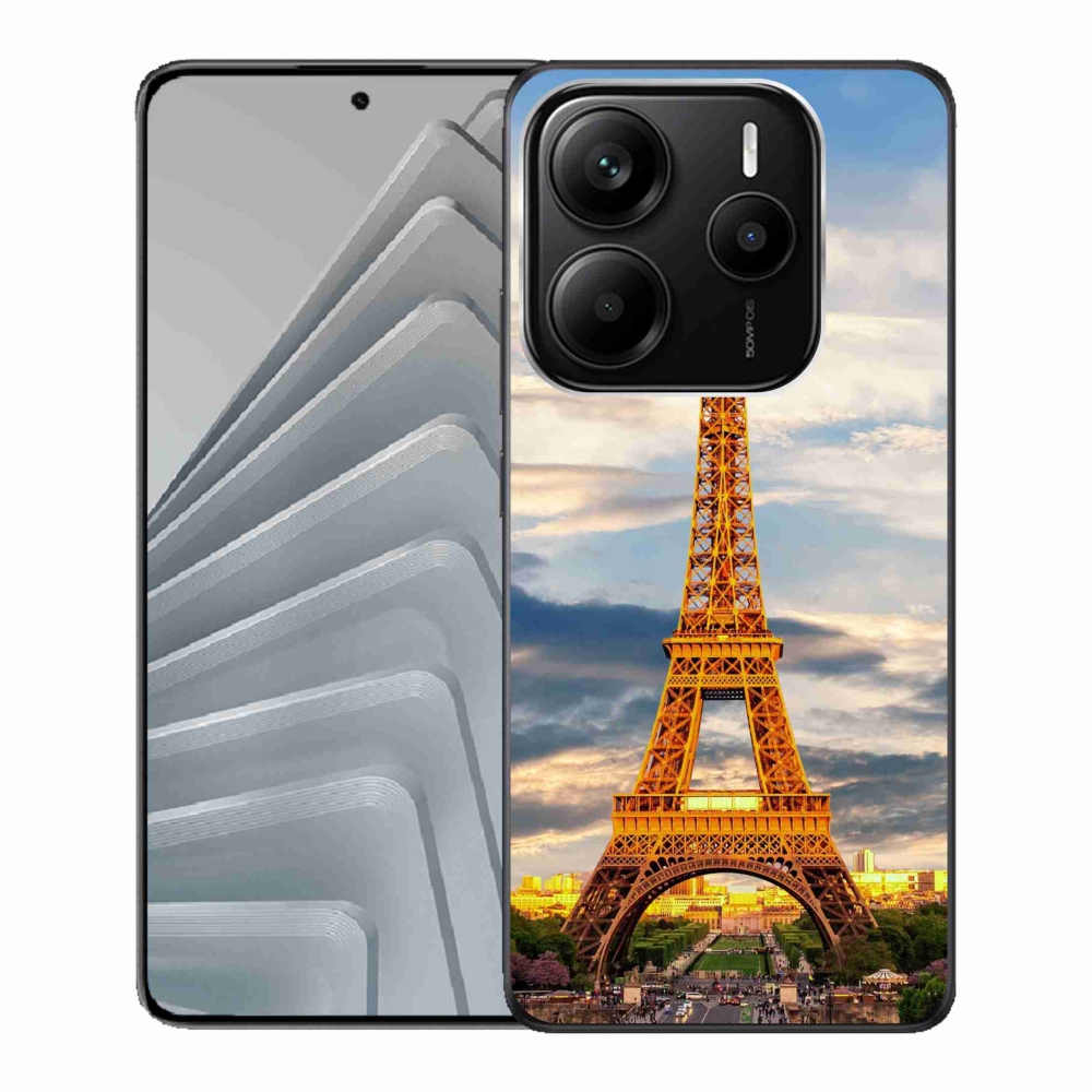 Gelový kryt mmCase na Xiaomi Redmi Note 14 5G - eiffelova věž 3