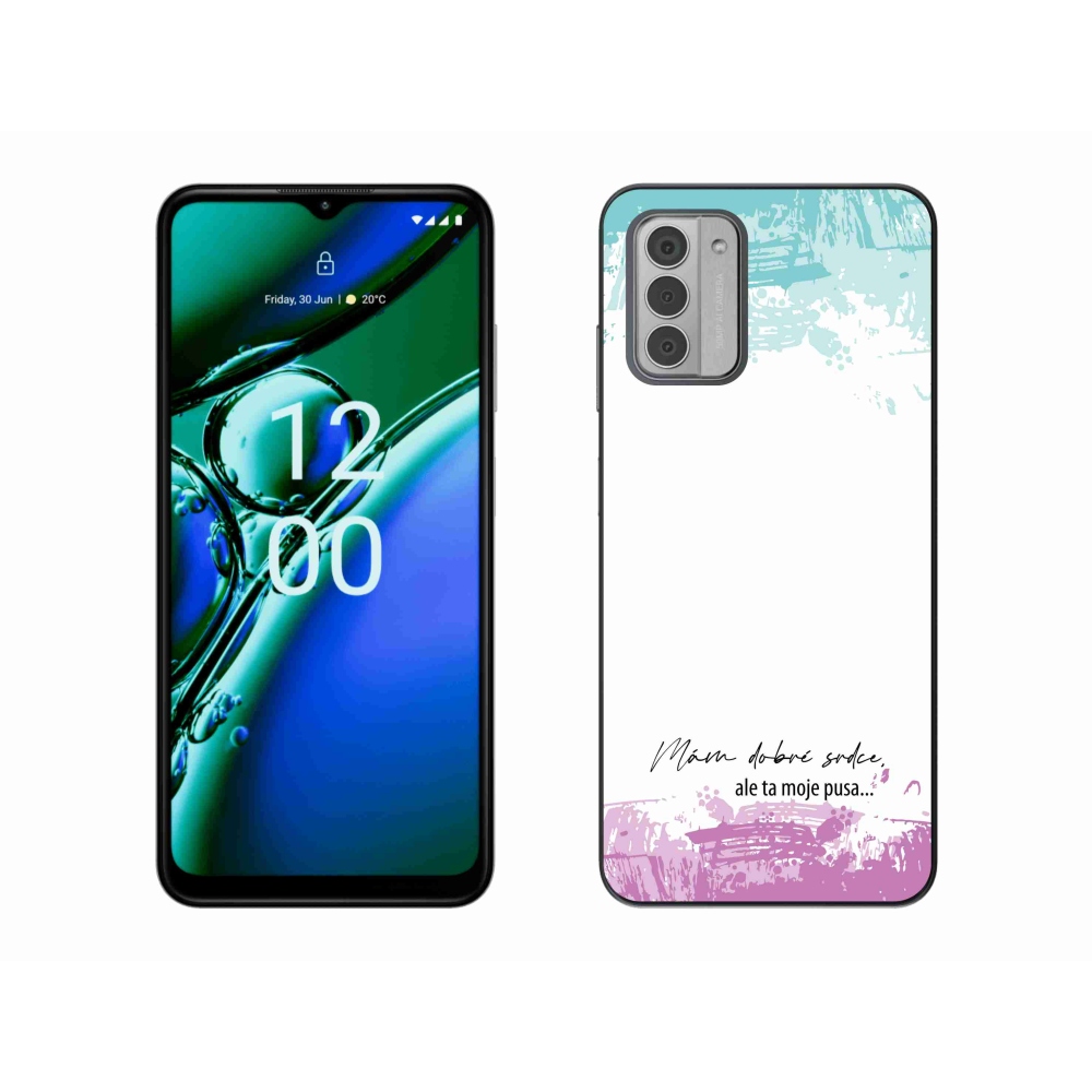 Gelový kryt mmCase na Nokia G42 - vtipný text 3 bílé pozadí