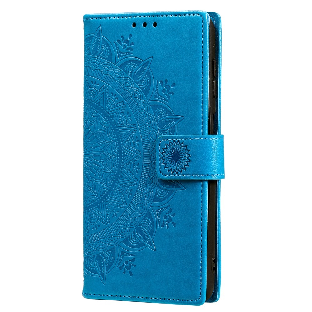 Mandala knížkové pouzdro na Samsung Galaxy S25 Ultra - modré
