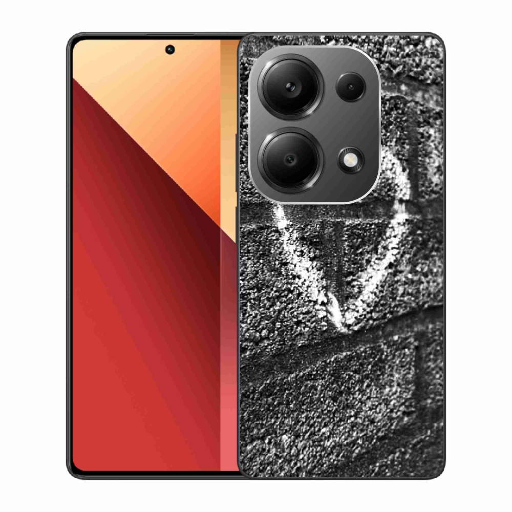 Gelový kryt mmCase na Xiaomi Redmi Note 13 Pro 4G/Poco M6 Pro - srdce na zdi