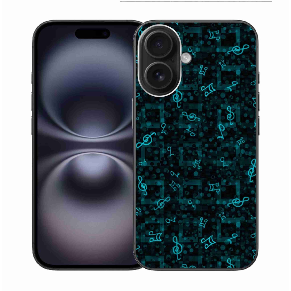 Gelový kryt mmCase na iPhone 16 - noty 1