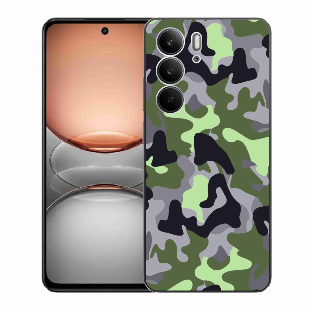Gelový kryt mmCase na Realme C75 - maskáčový vzor 7