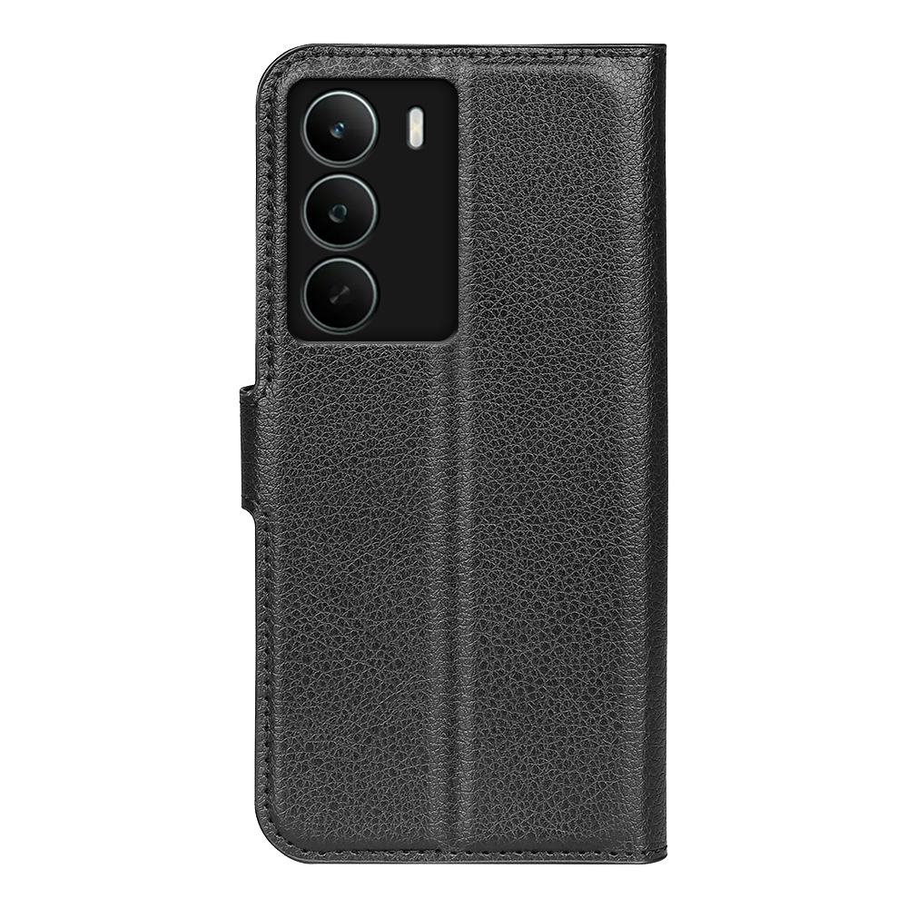 Litchi knížkové pouzdro na Realme C71 - černé