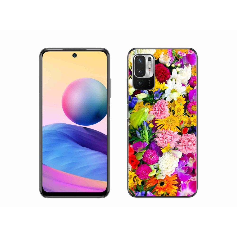 Gelový kryt mmCase na Xiaomi Redmi Note 10 5G - květiny 12