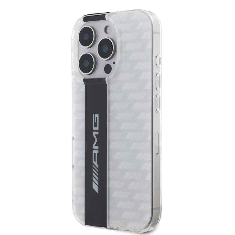 AMG Carbon Pattern Zadní Kryt pro iPhone 16 Pro White