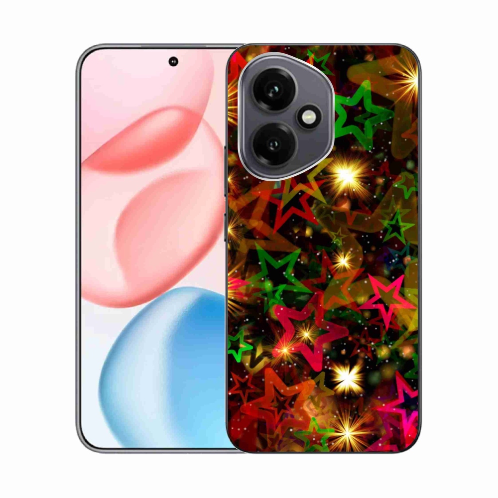 Gelový kryt mmCase na Honor 400 - barevné hvězdičky