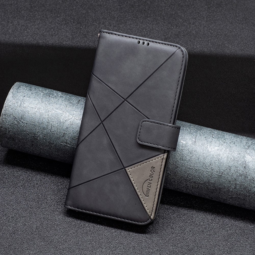 BINFEN knížkové pouzdro na Samsung Galaxy M15 5G - černé