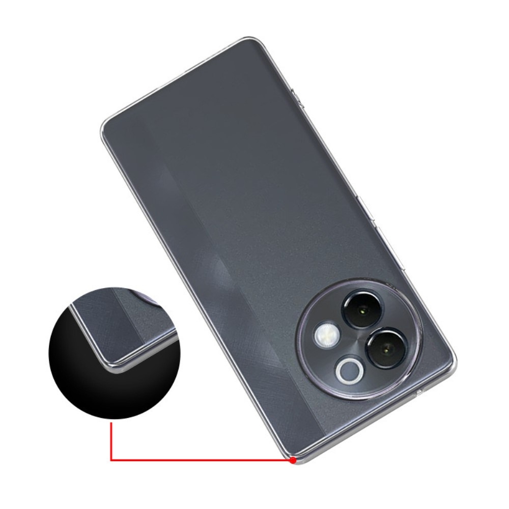 Průhledný gelový obal na Vivo V40 Lite 5G - průhledný