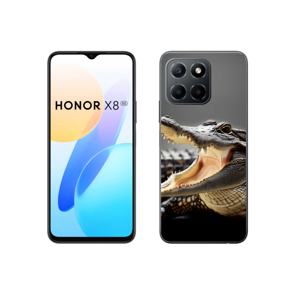 Gelový kryt mmCase na Honor X8 5G/70 Lite 5G - krokodýl