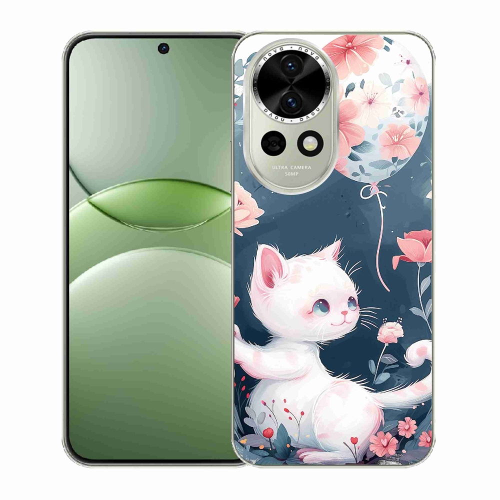 Gelový kryt mmCase na Huawei Nova 13 5G - kotě s balónkem