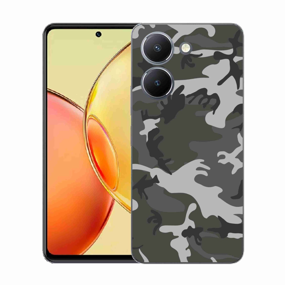 Gelový kryt mmCase na Vivo Y36 - maskáčový vzor