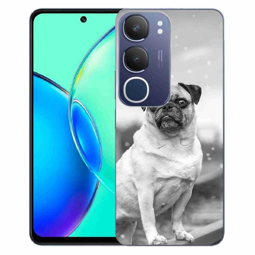 Gelový kryt mmCase na Vivo Y19s - mops