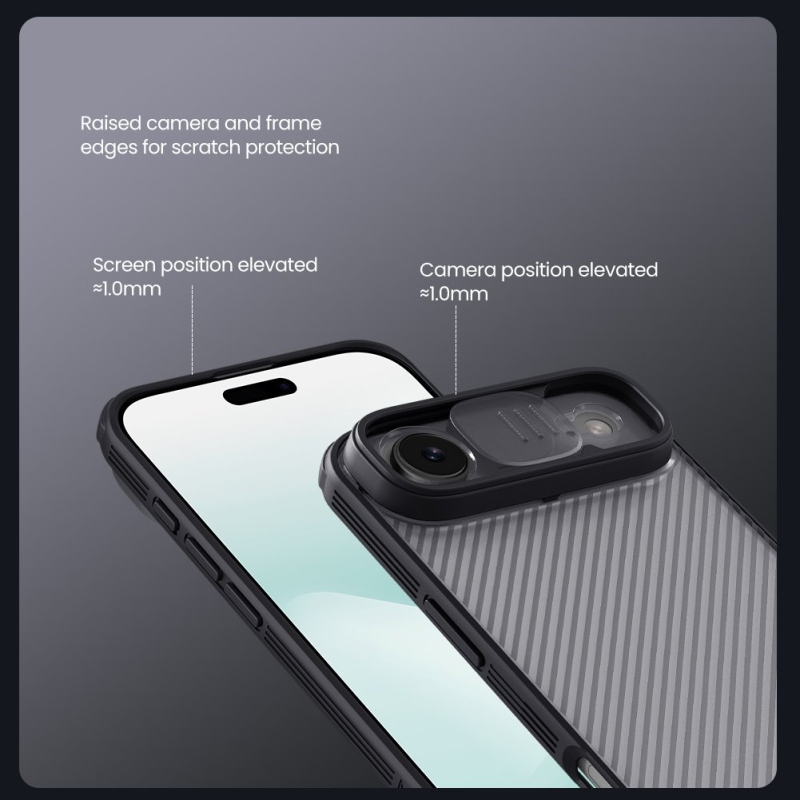 Nillkin CamShield PRO Zadní Kryt pro Apple iPhone Air Transparent Black