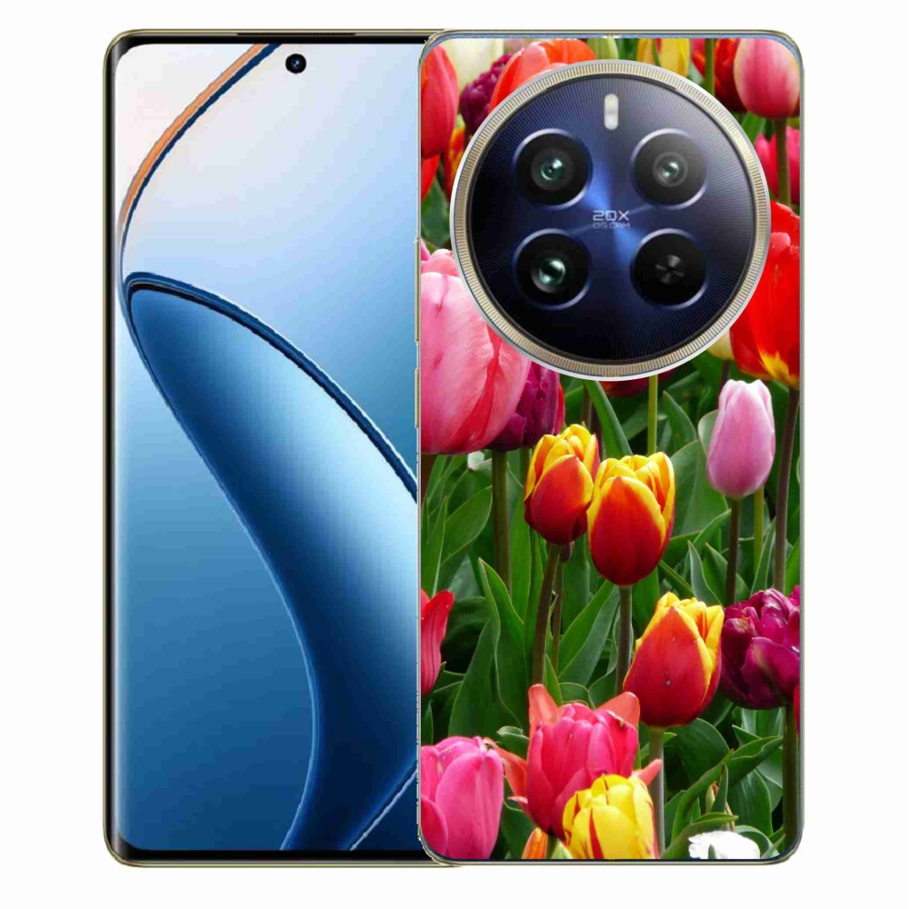 Gelový kryt mmCase na Realme 12 Pro 5G/12 Pro+ 5G - tulipány