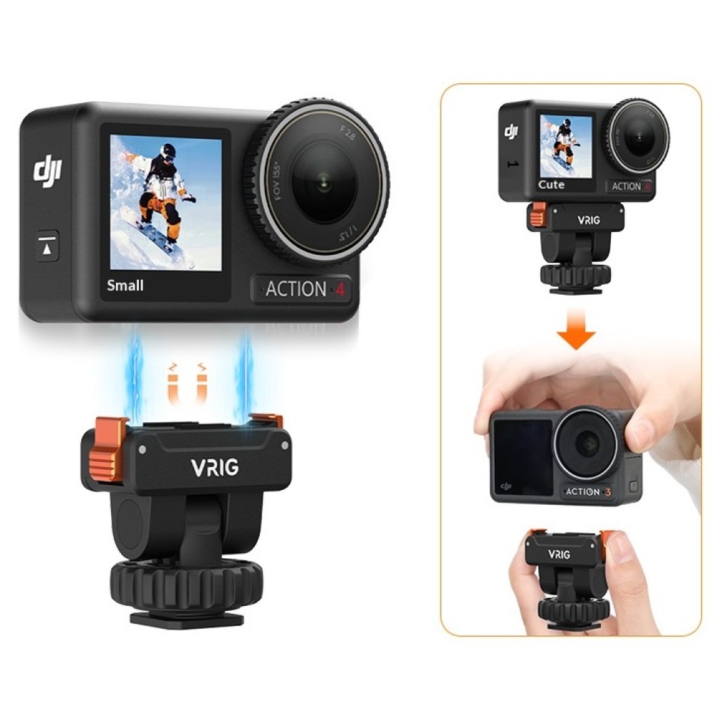 VRIG magnetický rychloupínací držák pro DJI Osmo Action 5 Pro, Action 4 a Action 3