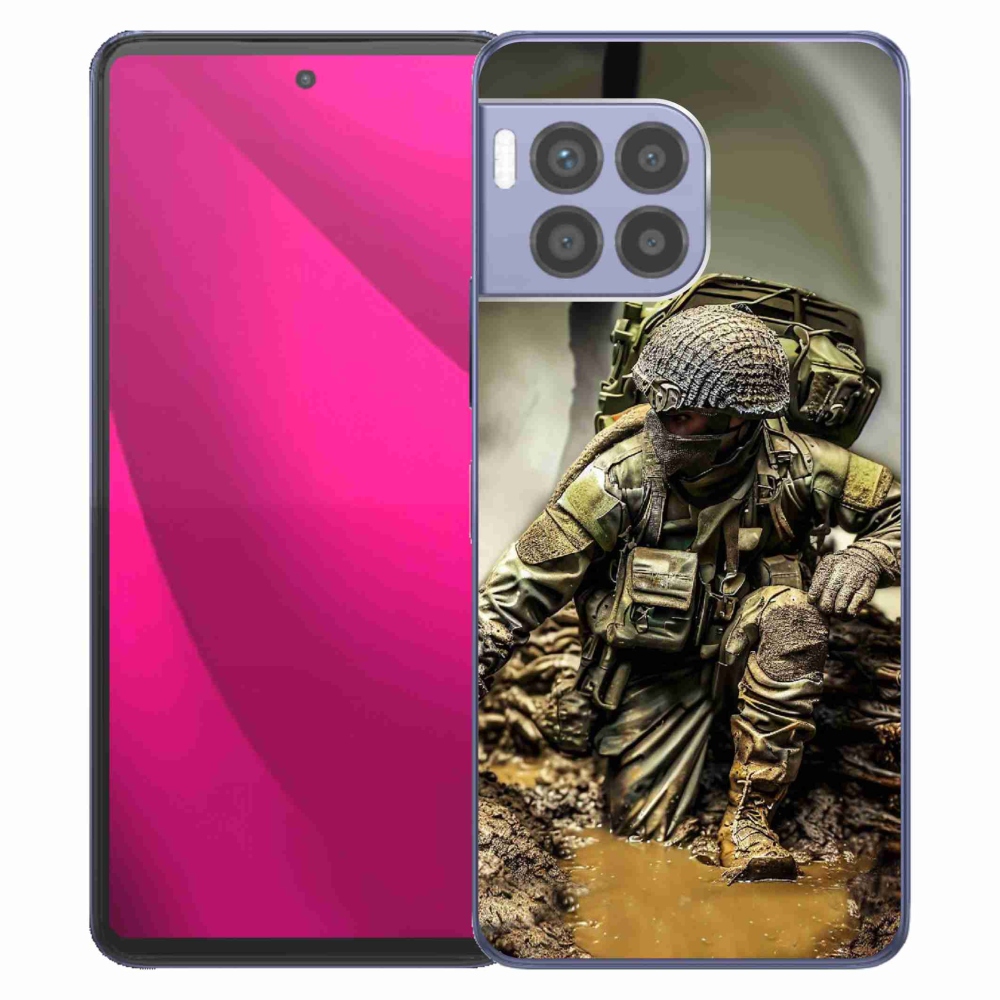 Gelový kryt mmCase na T-Mobile T Phone 2 Pro - voják
