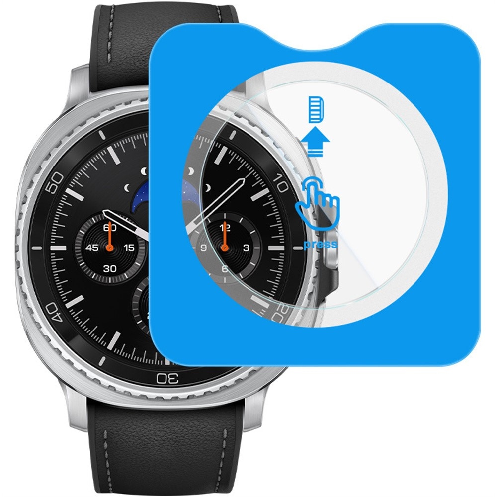 Tvrzené sklo na Samsung Galaxy Watch8 Classic 46mm s aplikačním rámečkem