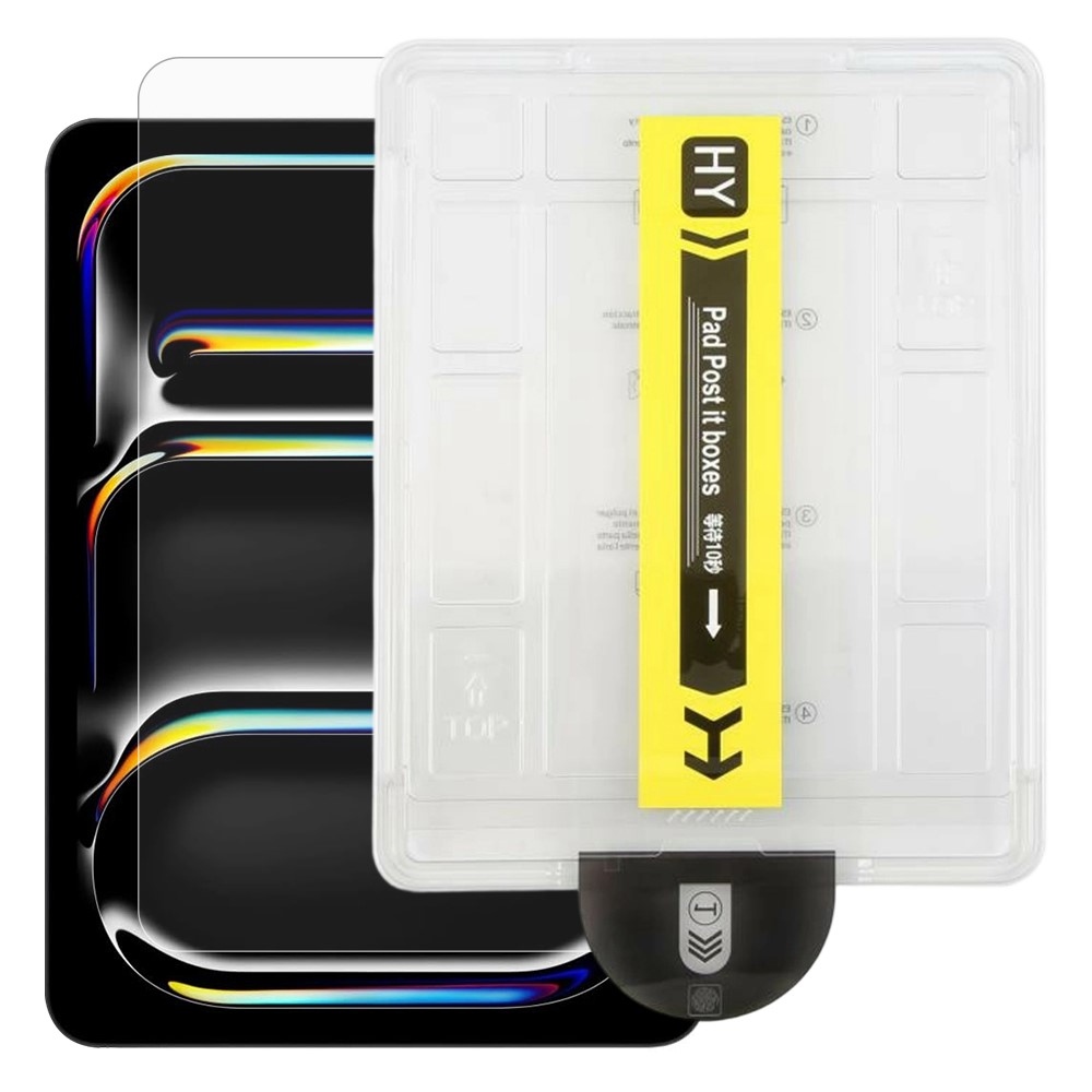 Tvrzené sklo na tablet iPad Pro 11 (2024)/(2025) s aplikačním rámečkem