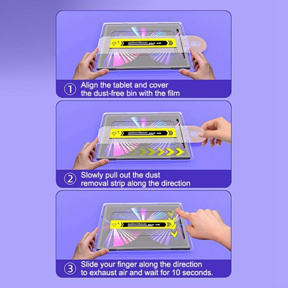 Tvrzené sklo na tablet Xiaomi Pad 8/8 Pro s aplikačním rámečkem