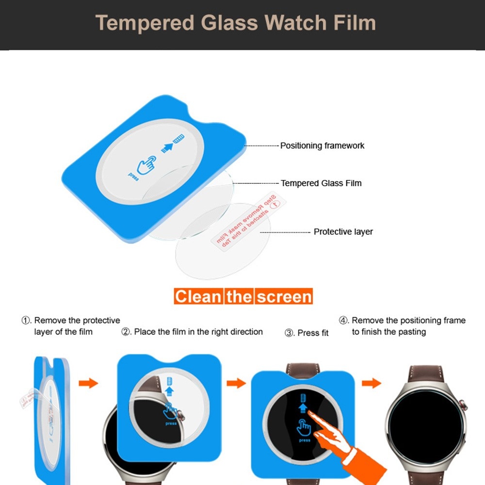 Tvrzené sklo na Xiaomi Watch 5 s aplikačním rámečkem