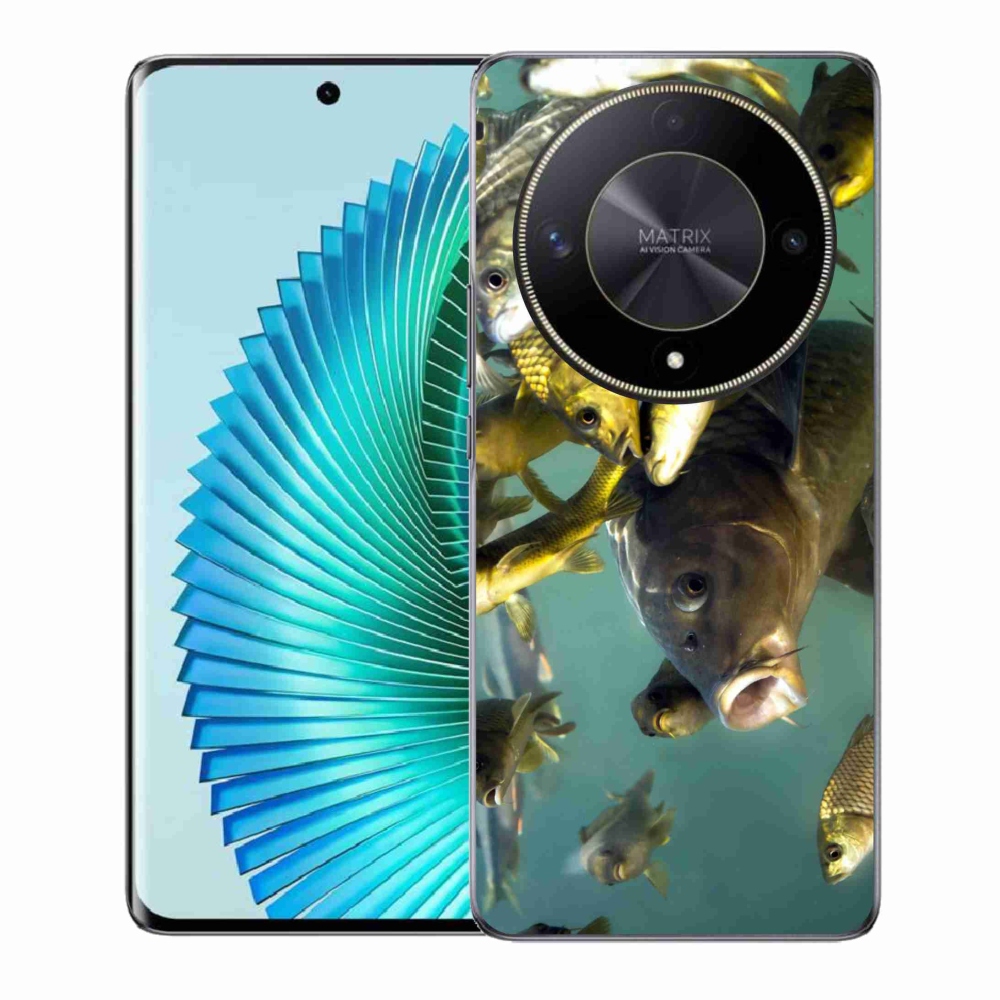 Gelový obal mmCase na Honor Magic 6 Lite 5G - hejno ryb