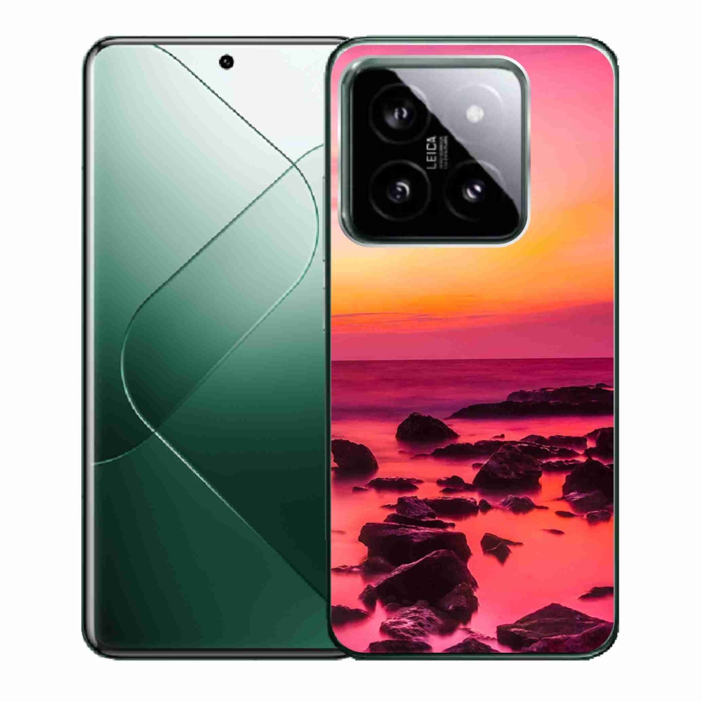 Gelový kryt mmCase na Xiaomi 14 - moře a záře
